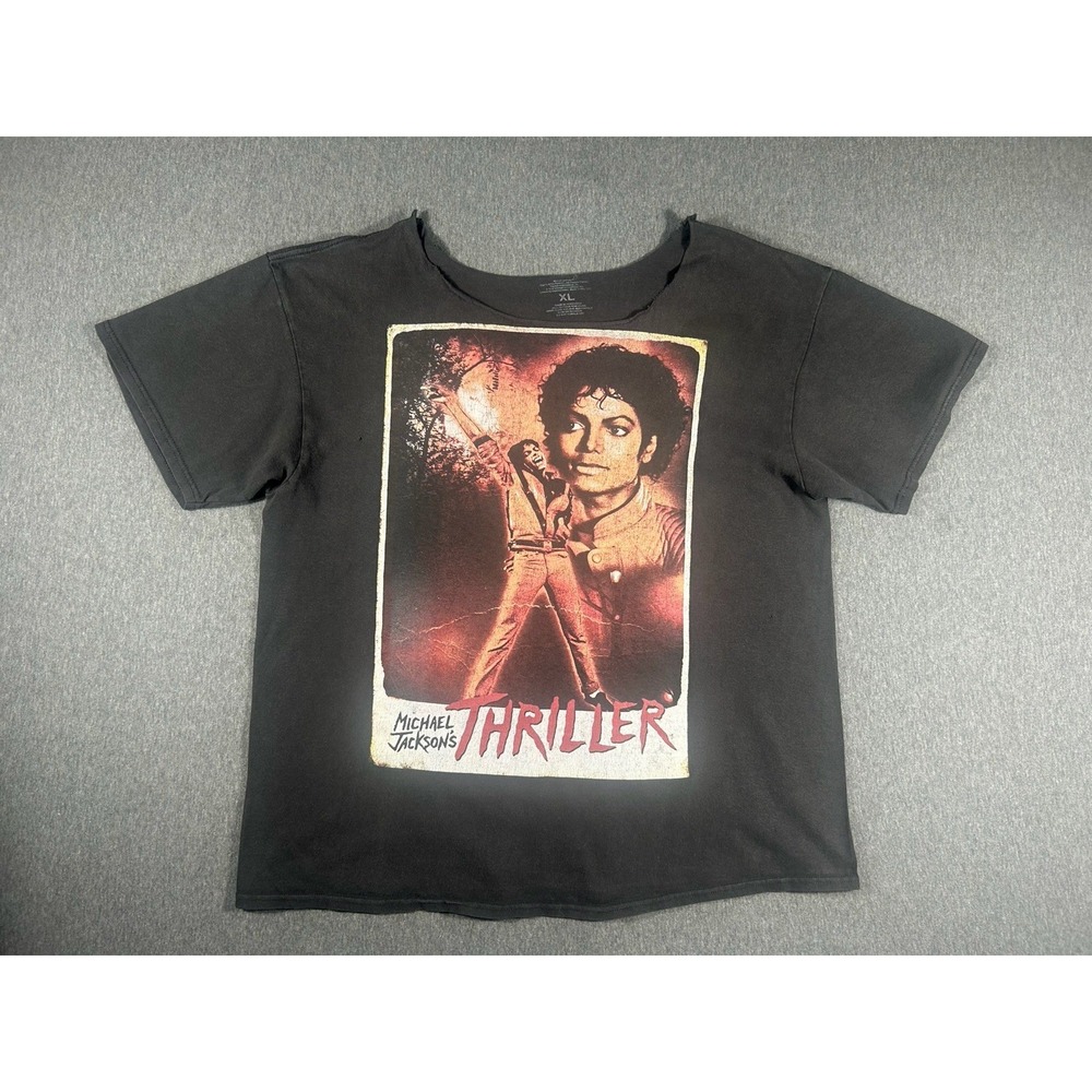 Michael Jackson Thriller Graphic T-Shirt Size XL (Cut Neckline)
